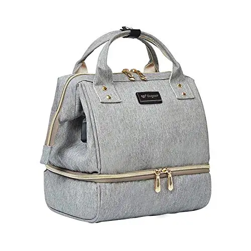 Baby Diaper Bag USB Charging Pot for Phone Mom Storage Bags Breast Pump Bag with Cooler Pocket
