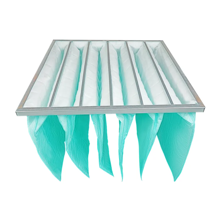 Factory directly sell F7 595*595*600 pocket air filter for central air conditioner conditioning filter medium air filter