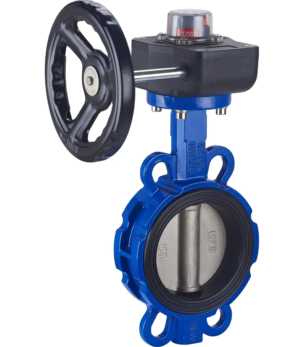 PN10/PN16 Keystone Triple Offset Electric Wafer Butterfly Valve Stainless Steel Water Oil Control Pneumatic