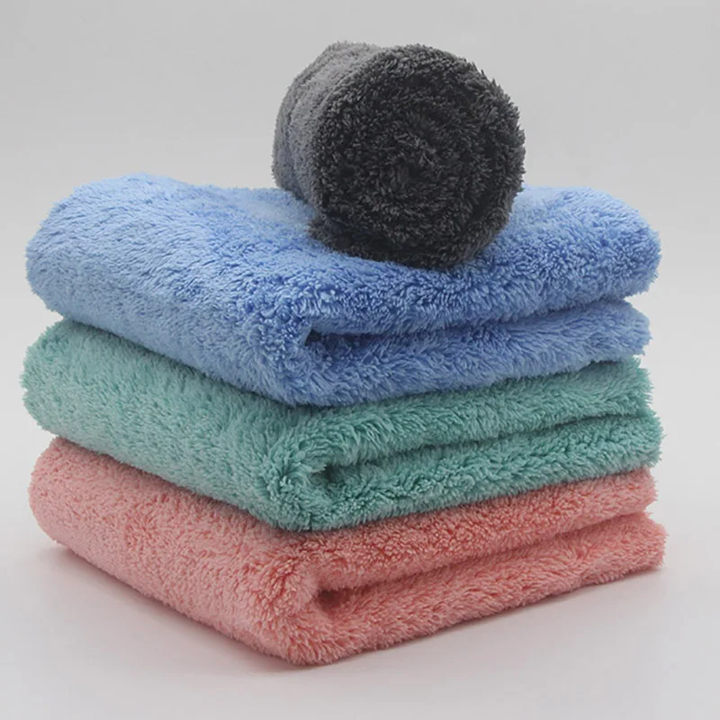 Auto detailing Vehicle drying laser cut edgeless soft 80% polyester 20% polyamide doubleside car wash towel