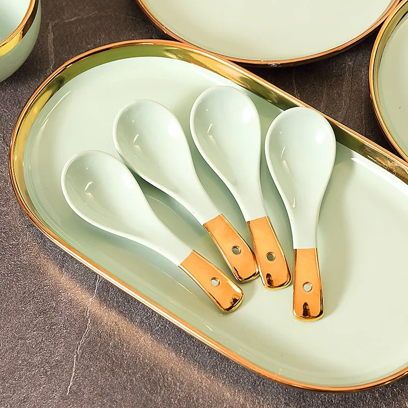 Новая роскошная индивидуальная керамическая посуда в скандинавском стиле фарфоровая оптовая продажа настраиваемая китайскими производителями