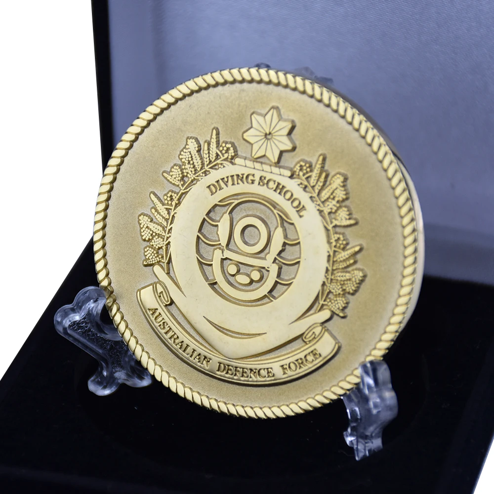 Wholesale Free Logo Design Metal Coins Manufacture 3D Gold Silver Commemorative Custom Coin