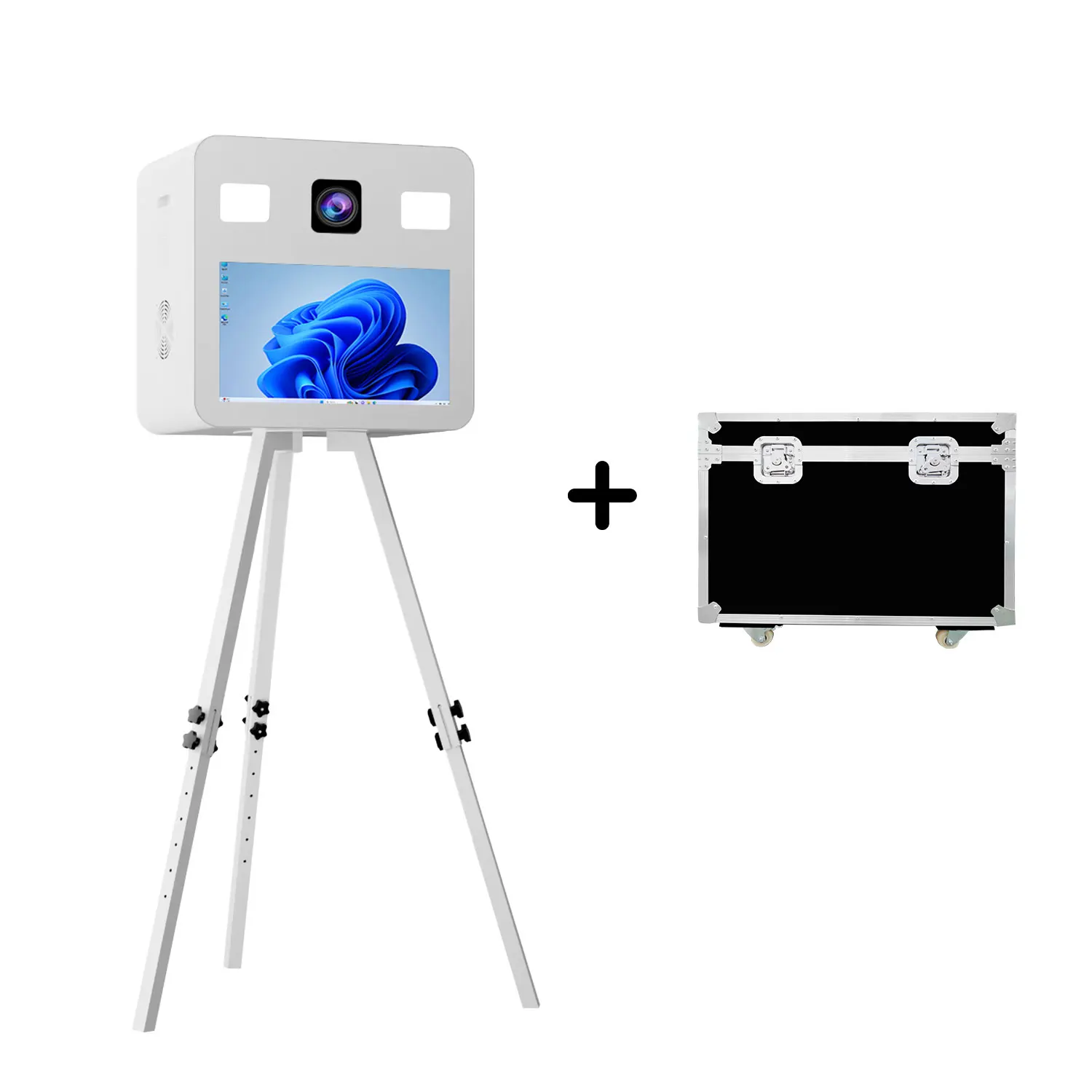 For Party Wedding Dslr Photo Booth With 21.5Inch Touch Screen With Camera Built-In Printer Selfie Photobooth