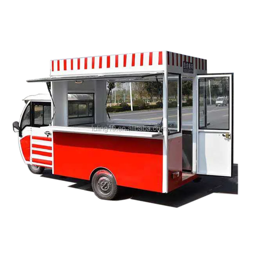 
mobile snack cart electric fast food kiosk for sale/food truck 