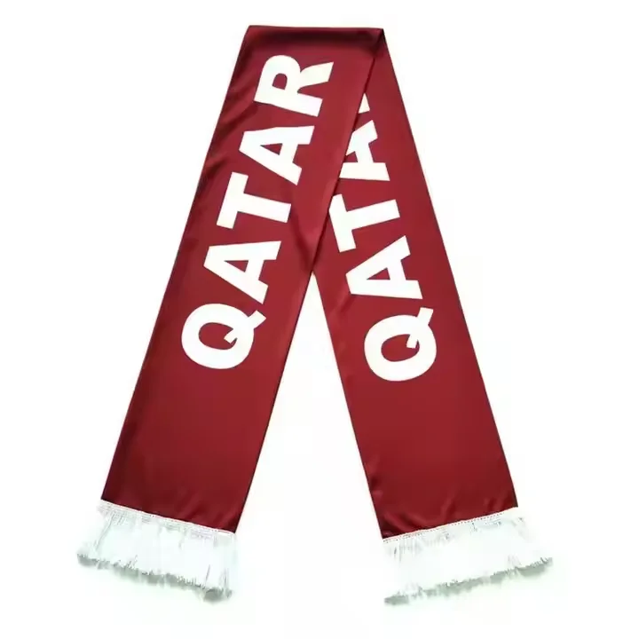 Any Printing Souvenir Gift Brazil Argentina Palestine Flags Scarf National for Football Team Fans Cheer Scarves