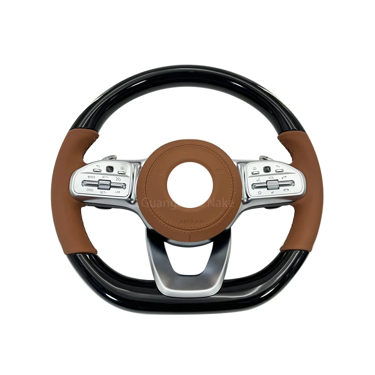 Custom Carbon Fiber Steering Wheel for Mercedes Benz AMG GT G C S Class W211 W222 W221 W204 W222 W205 W212 S63 C300 CLA GLE GLC