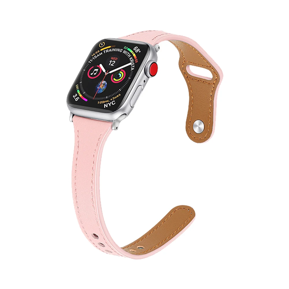 Ремешок из натуральной кожи для Apple Watch Iwatch четыре поколения кожаный термоусадочный автомобильный ремешок