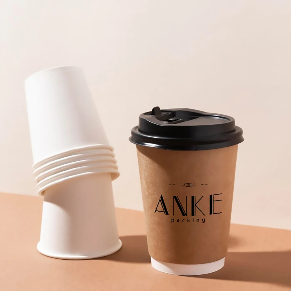 Customize cups coffee turkish reusable arabic ice double wall paper coffee paper cups set disposable