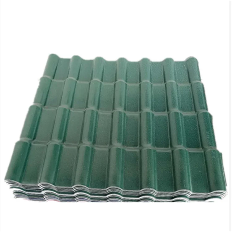 HZSY Colorful building material  Pvc Roof Tile corrugated blue synthetic  roof tile synthetic slate roofing