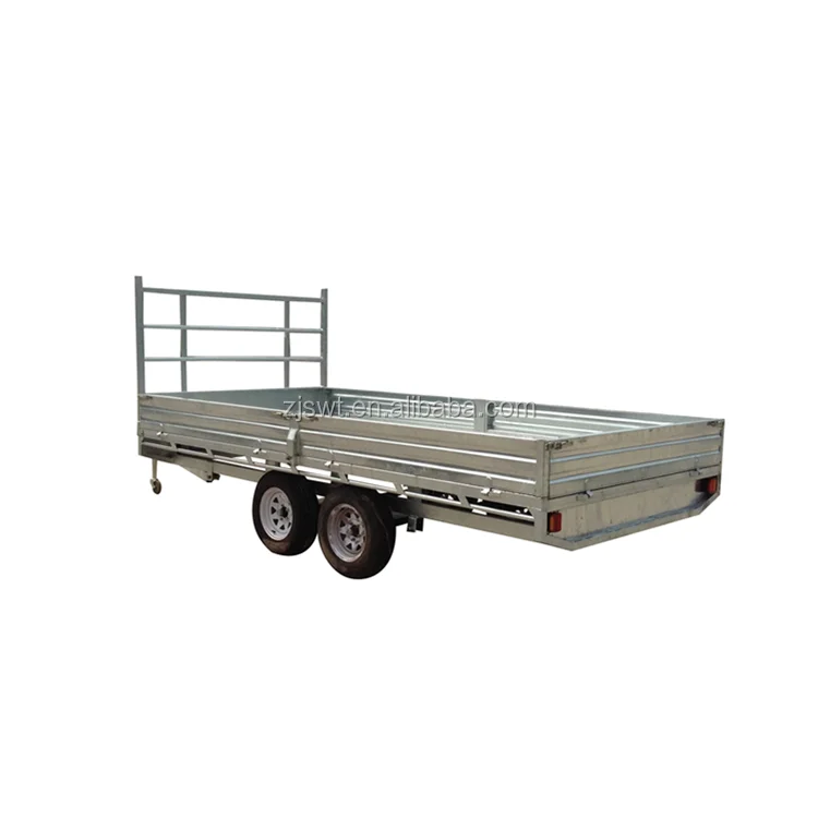 12X7  TANDEM AXLE FLAT TOP/TABLE TOP TRAILER, ELECTRIC BRAKING, RATED 3.5TONNE