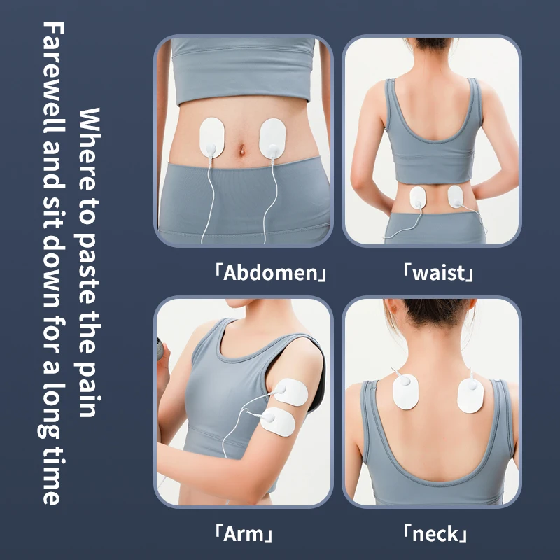 Mini electrodes pads Muscle Relax Body Massage Pads menstrual pain relief patch EMS pulse massage