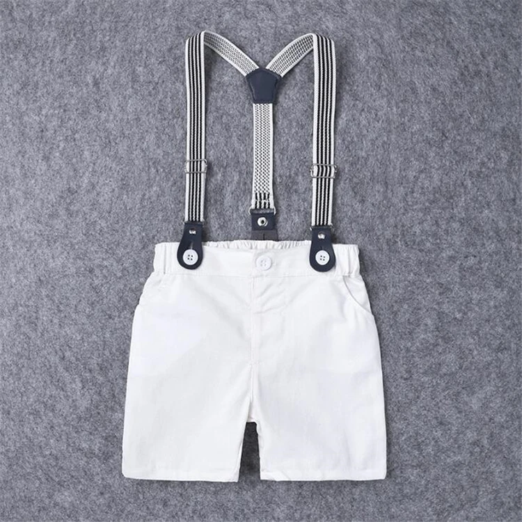 ZHG10 Summer Toddler Boy Clothes Set Casual  Print Shirt Tops+Shorts Fashion Clothing Set