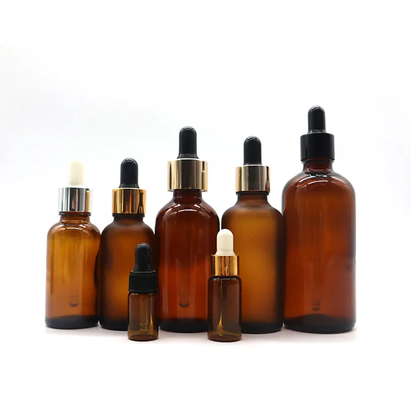 5ml 10ml 15ml 20ml 30ml 50ml 100ml matt black clear blue green amber frosted glass dropper bottle for essential oil