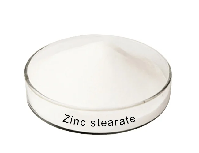 Zinc stearate for non-toxic stabilizers  increase initial whiteness and lubricity