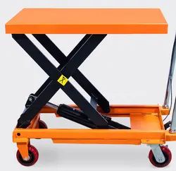 Lifting Platform Truck Mobile Scissor Type Small 500kg Capacity 0.9m Lifting Height