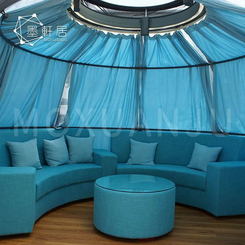 Transparent Waterproof Skylight PC Clear Geodesic Dome House Tent for Sale