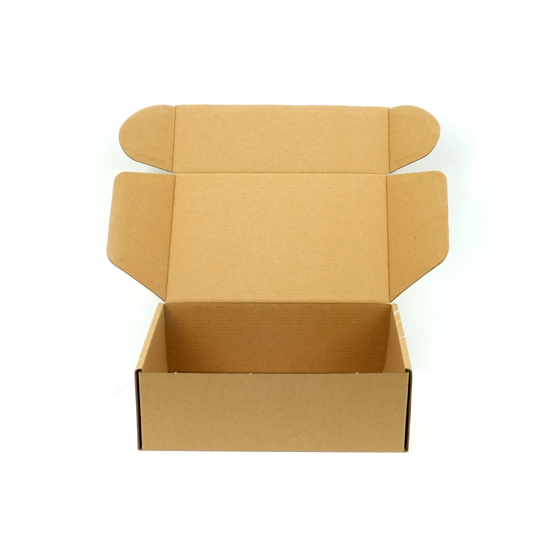Wholesale Custom Logo Printed Small Size Unique Plain Corrugated Packing Boxes Cardboard Skincare Mailer Clothing Shipping Box