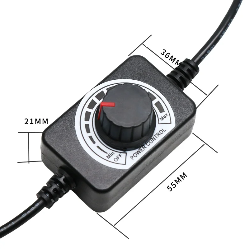 Multi-Function LED Strip Light Dimmer Controller 5V 24V with Current Regulator and Brightness Switch Compatible with 12V 220V