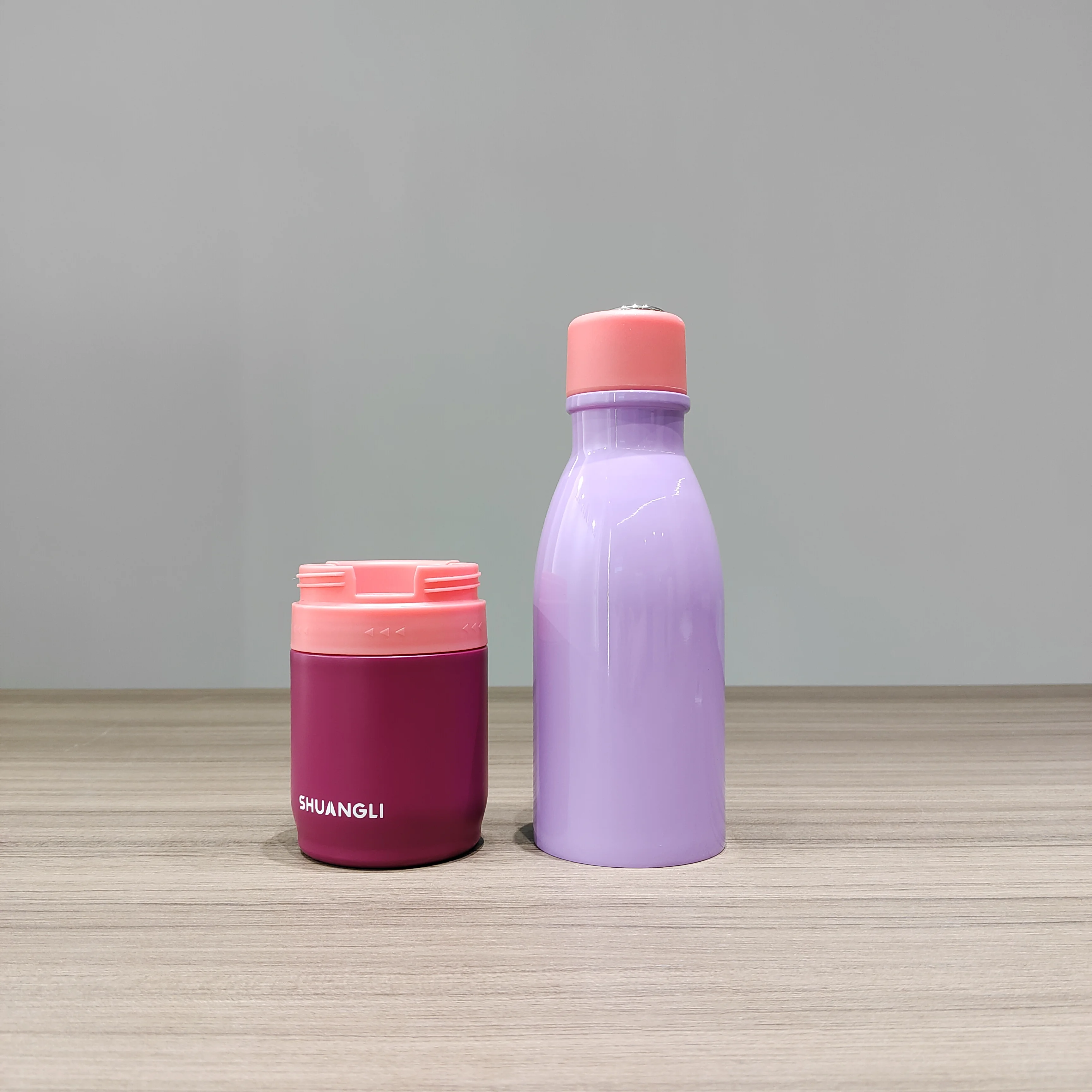 Two Section Compartment Vacuum Thermos Bottle Water Stainless Steel Water Bottle Insulated Drink Bottle