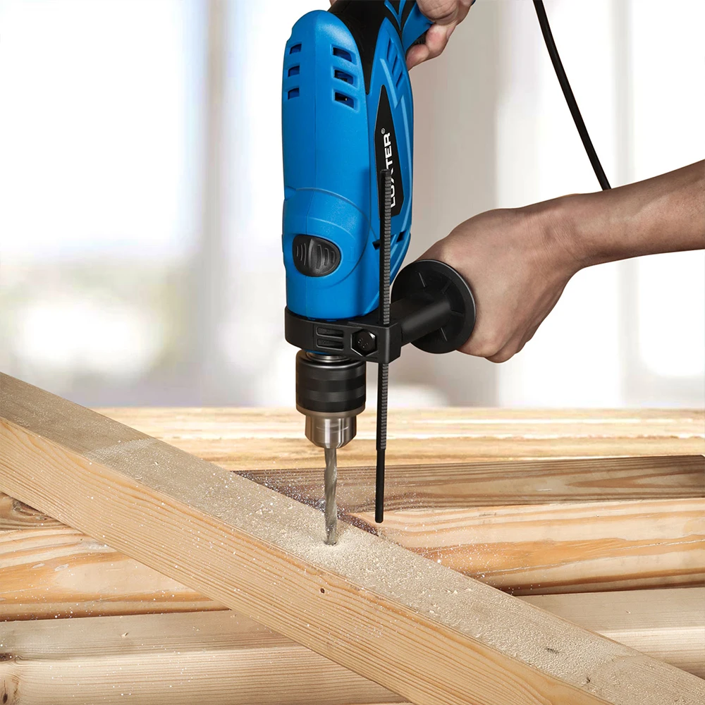 LUXTER Industrial Impact Drill Kit  750W Power Wood Steel Diamond Drill Machine 13mm Electric Hammer Drill Combo Kit
