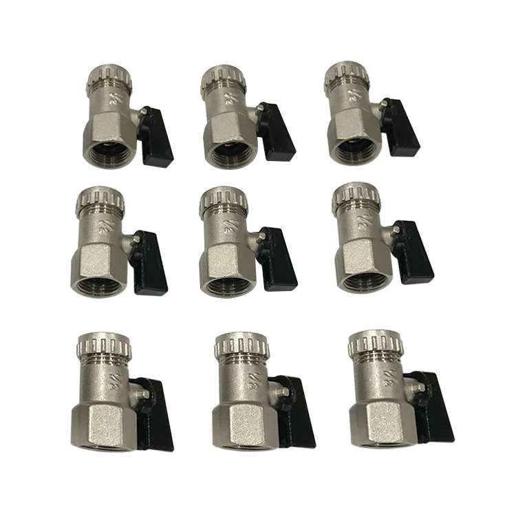 Sale in West Europe 1/2 inch BSP Thread Brass Boiler Drain Valve with cap for Heating and plumbing system