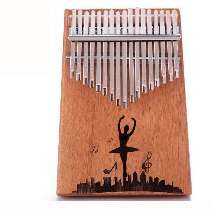 17 Key Kalimba Accessories Hand-printed DIY pine wood 10/17 keys kalimba thumb piano for kids