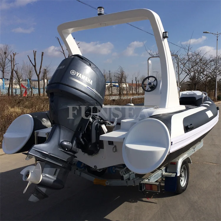 Special Offer 18 ft 5.2 m Fiberglass Hull PVC or Hypalon Speed Inflatable Rowing Drift RIB Boat