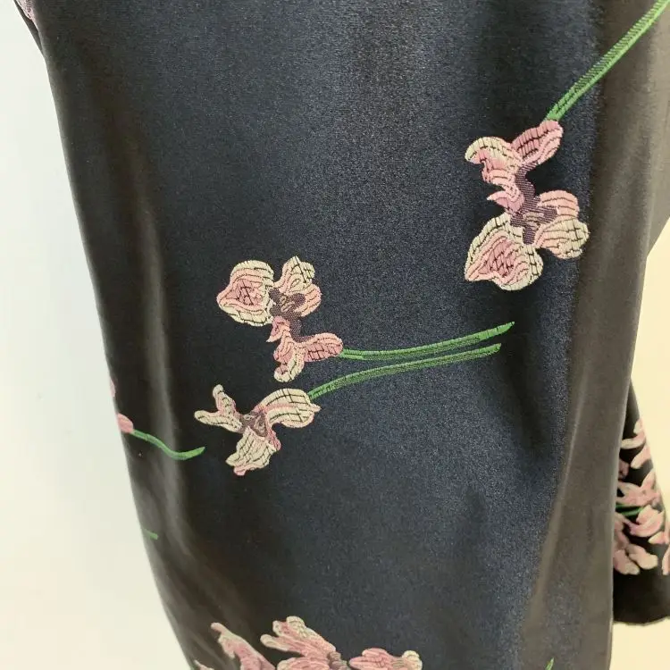 Wholesale polyester floral silk satin fabric satin digital print fabric
