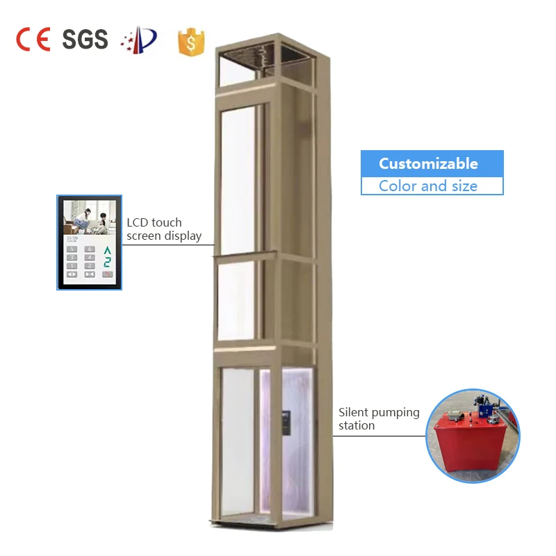 20 years  factory experience professional private customization noise-free beautiful residential villa hydraulic home lift