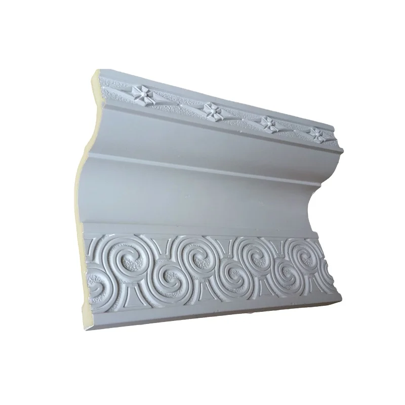 
Waterproof Easy Installation Decorative White Color Floor Accessories Baseboard Laminate Crown Moulding 