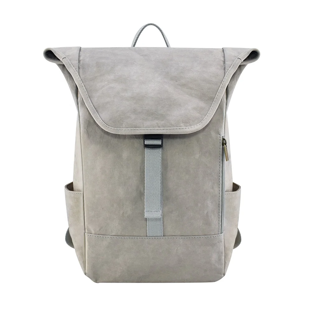 Wholesale Competitive Price Laptop Backpack Design Folded High Quality Washable Kraft Paper New Fashion Waterproof Canvas BSCI