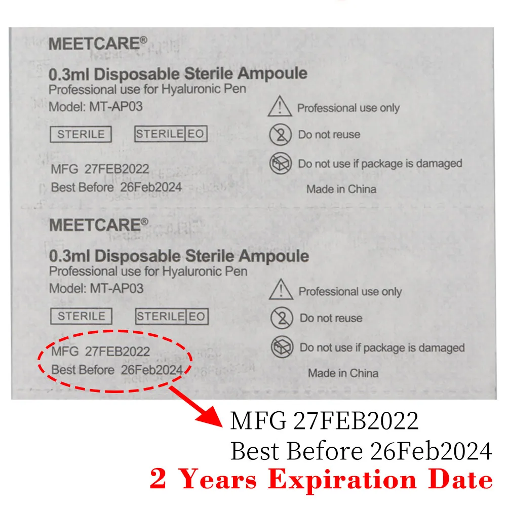 0.3ml 0.5ml Beauty Device Tool Tips