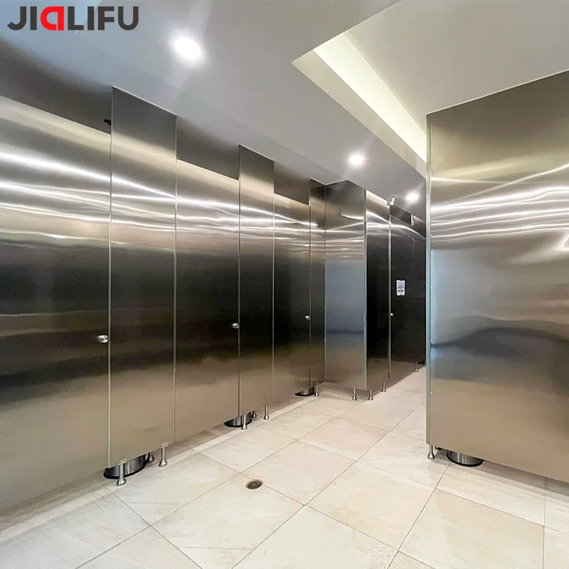 Lightweight Honeycomb Cardboard Panels Stainless Steel Toilet Partition