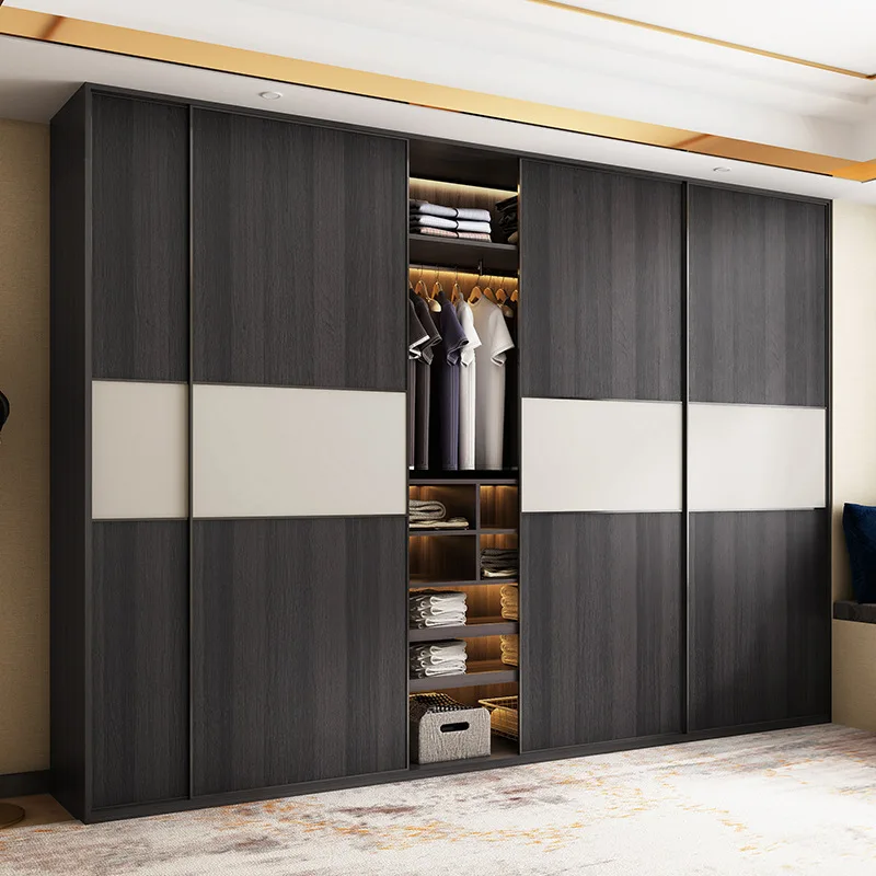 2021 New Popular Modern Closet Wardrobe Storage Wooden Bedroom Big Wardrobe