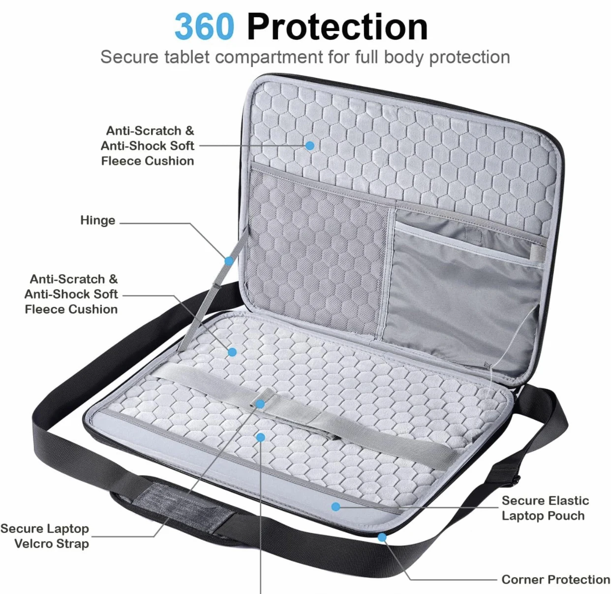 Customized Portable Waterproof Laptop handbag EVA Hard Shell Travel Laptop Sleeve Case For MacBook Pro14 Inch 13.3 Macbook