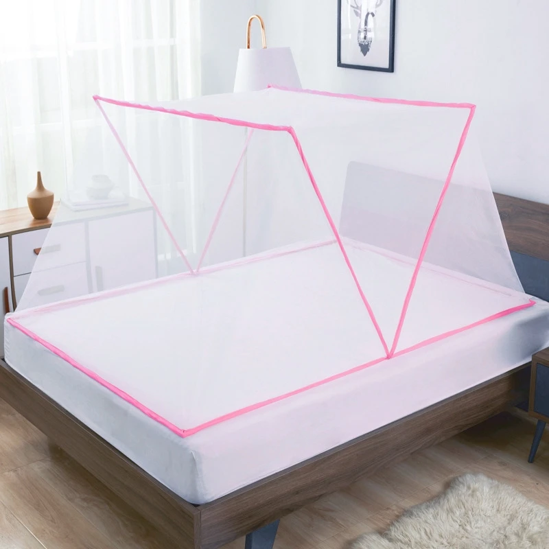  135x190 см Складная москитная сетка для кровати Tiktok Mosquitera Canopy Сетка взрослых легкая быстрая установка складной палатки на открытом