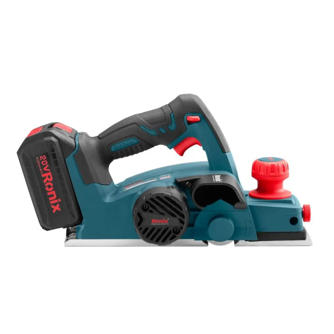 Ronix Hot Sale New Arrival Model 8603 carpenter tools cordless Portable Electric Hand Planer Powerful Woodworking Tool Planer