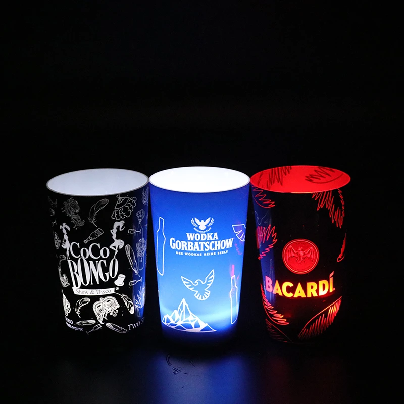 LED Flash Light Up Drinking Glasses Fun Glowing LED Blinking LED Cup for Bar Night Club