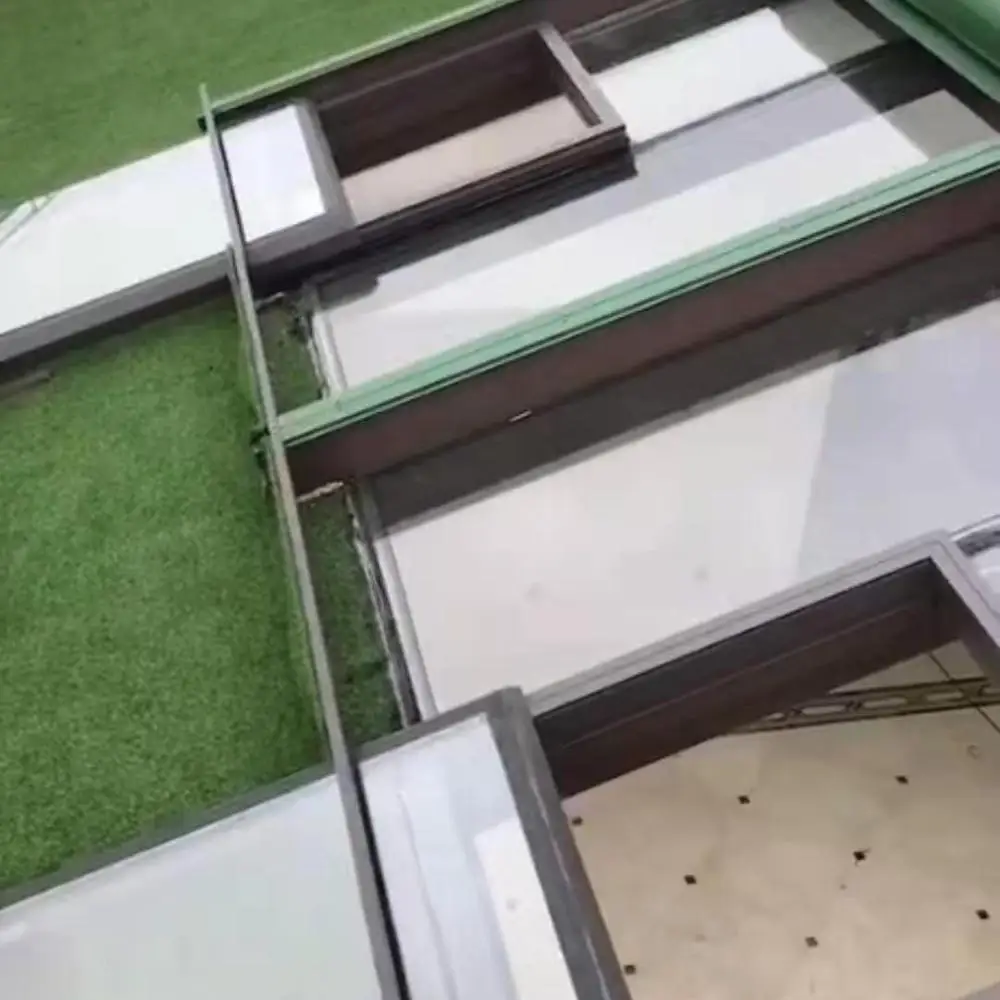 Shanghai factory customized Automatic Retractable Glass roof skylight for pergola