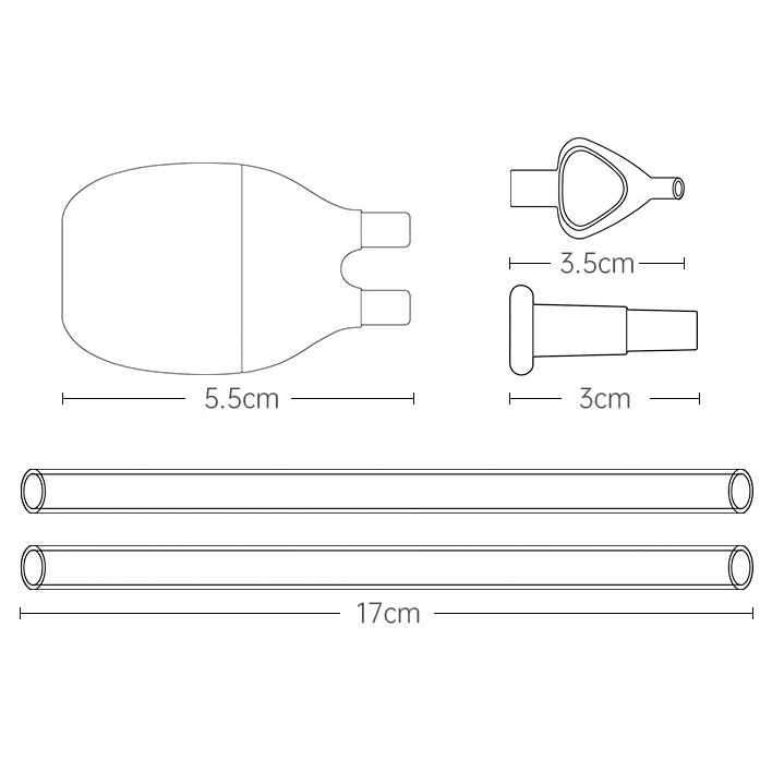Newborn Baby Nasal Aspirator for Children Nose Cleaner Sucker Suction Tool Protection Health Care Baby Mouth Nasal Suction