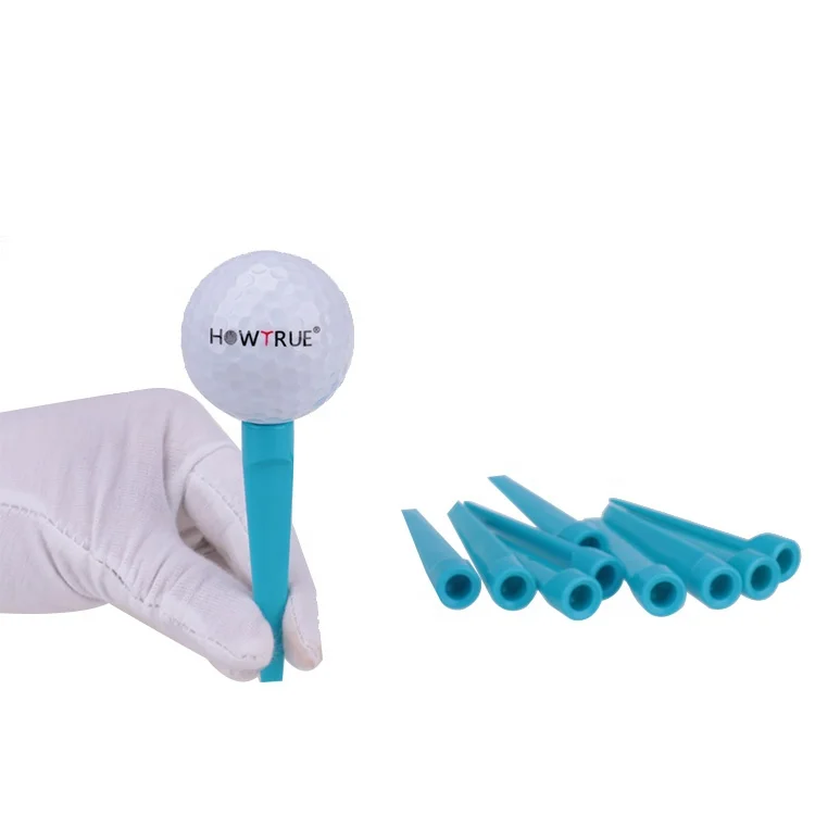70mm multi color plastic rubber rubber top golf tees /2018 new custom cheap price colorful golftrees /plastic flat tee