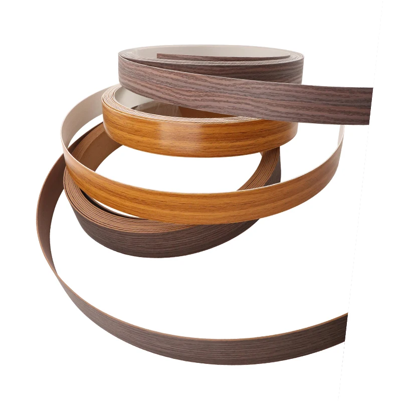 PVC furniture edge decorative flexible  plastic metal finishing plywood extrusion strip banding for furniture accessories