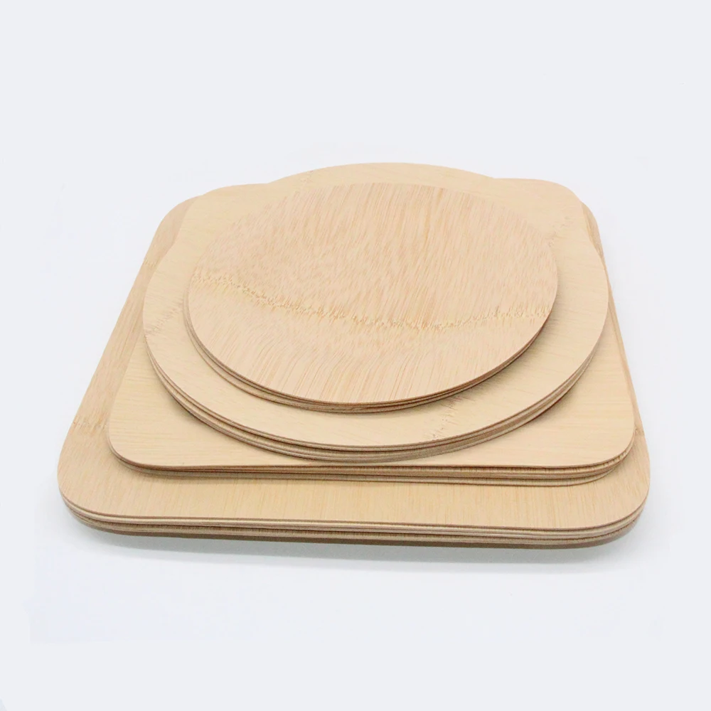 Romantic Disposable Biodegradable Areca Palm Leaf Wooden Bamboo Plate for Party
