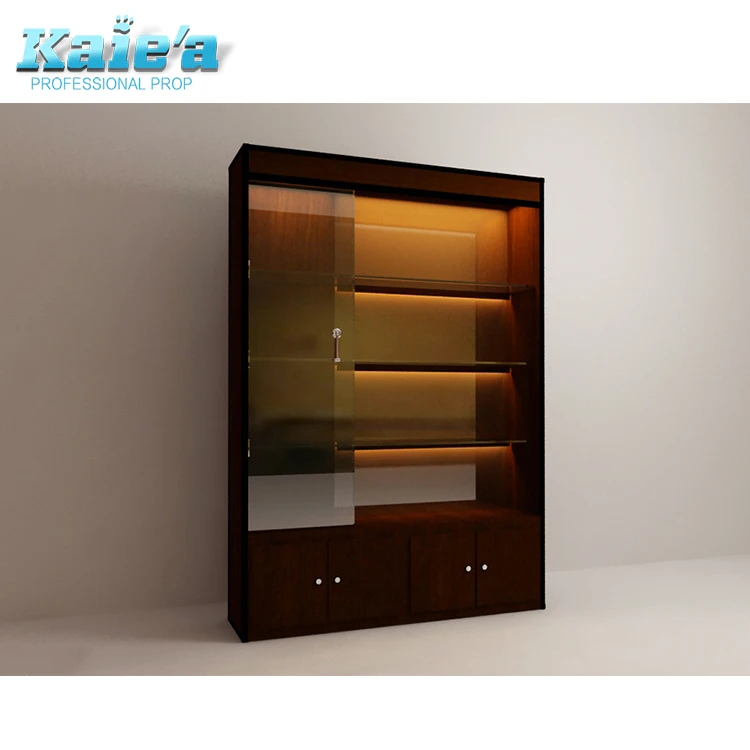 Cosmetic shop display wooden makeup showcase lipstick make up counters