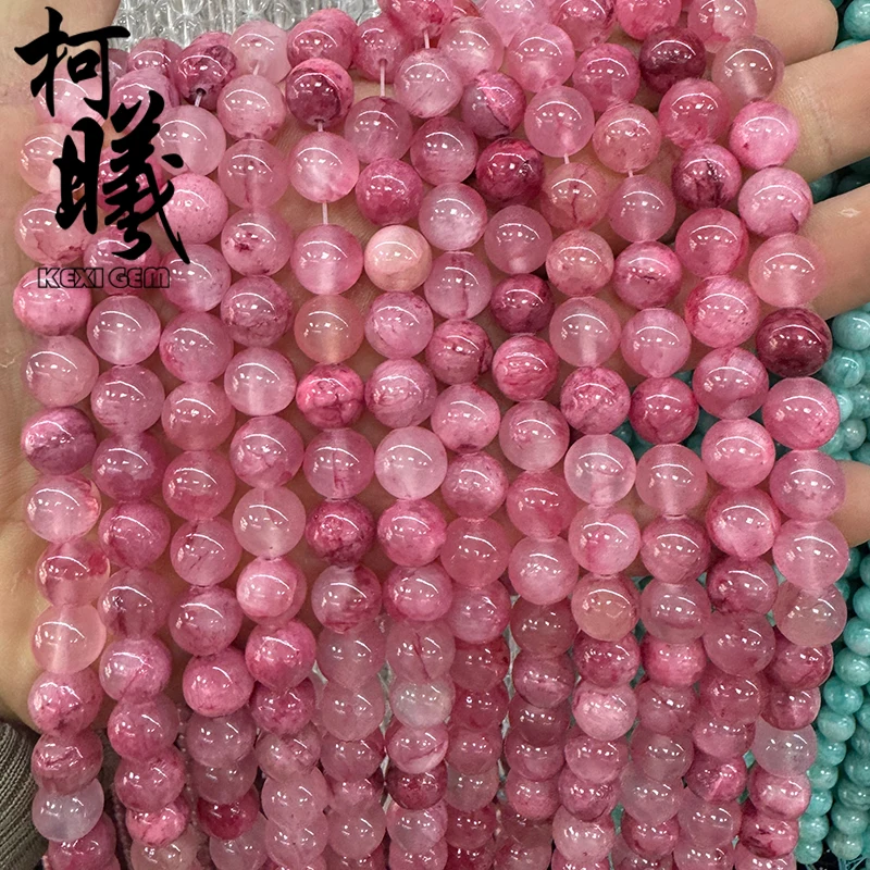 Wholesale Cheap Price Red Persian Jade Beads 4-12mm Round Smooth Loose Spacer Stone Beads Diy Bracelet Necklace