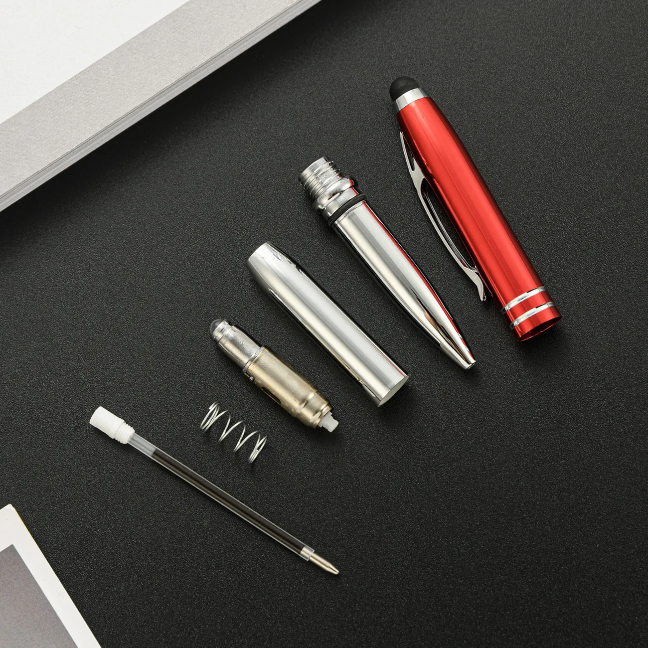 2022 Popular 3 in 1 Pen with Light Led and Stylus Customized Led Laser Light Up Ball Ballpoint Pen