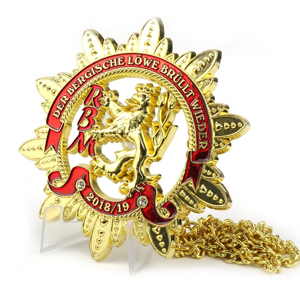 Factory Deign Gold Metal Star Shape Soft Enamel University School Graduation Medal Of Honor With Ribbon Custom