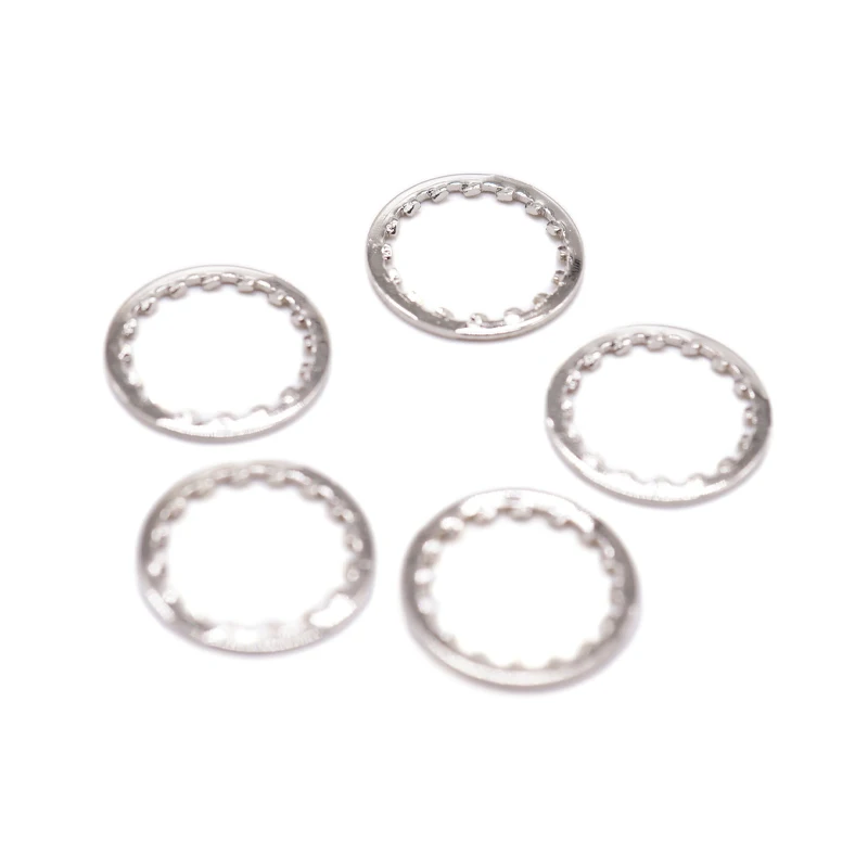 sheet metal stamping service OEM custom 304 Stainless Steel Internal Tooth Serrated Lock Washer Gasket Control Mounting Washers