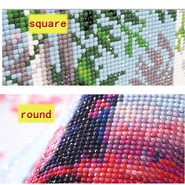 5D DIY Diamond Painting Diamond City Landscape Cross Embroidered Square Crystal Wall Diamond Painting