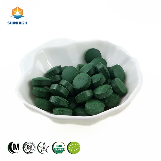 
Good price organic chlorella tablet 250mg 500mg 
